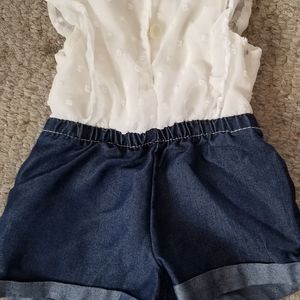 Limited Too One Pieces - Baby Girl One Piece Denim & Lace Limited Too One Pieces - Baby Girl One Piece Denim & Lace